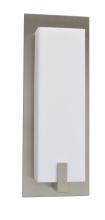 AFX Lighting, Inc. SNS041007LAJUDSN - Sinclair 10'' LED Sconce - Satin Nickel Finish - White Acrylic Shade