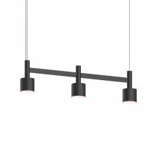 Sonneman 1783.25-CYL - 3-Light Linear Pendant w/Drum Shades