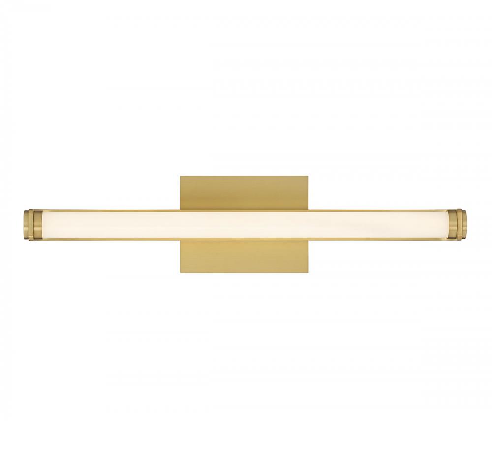 Mola, Medium LED Wall Mount, Plated Brushed Gold