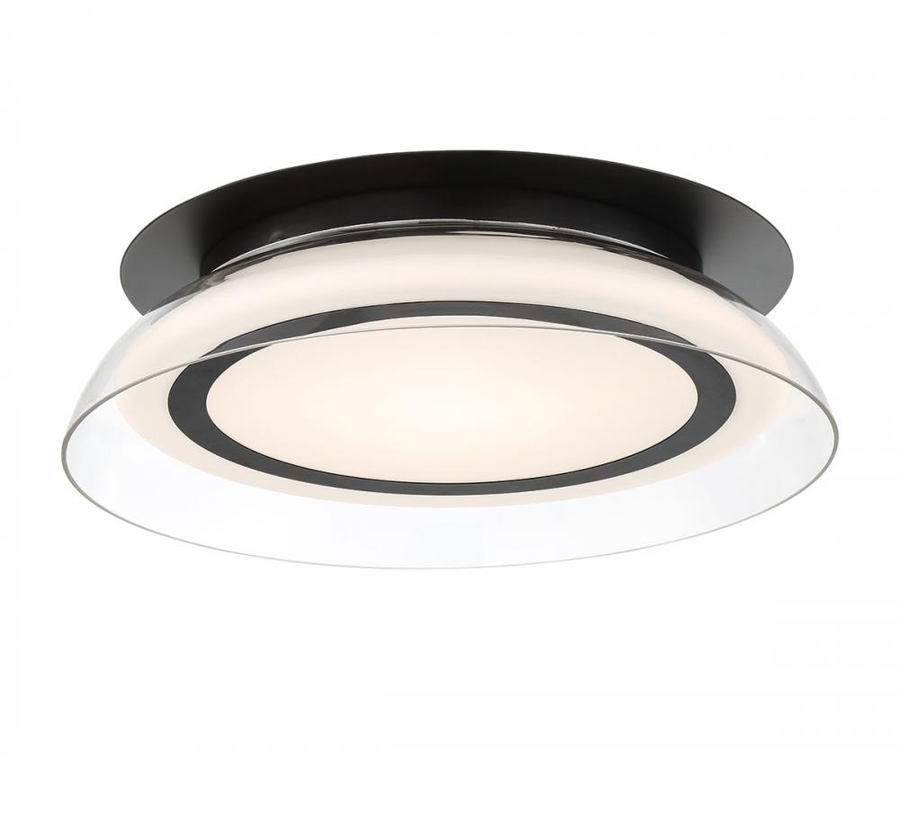 Pescara, Large LED Ceiling Mount, Matte Black