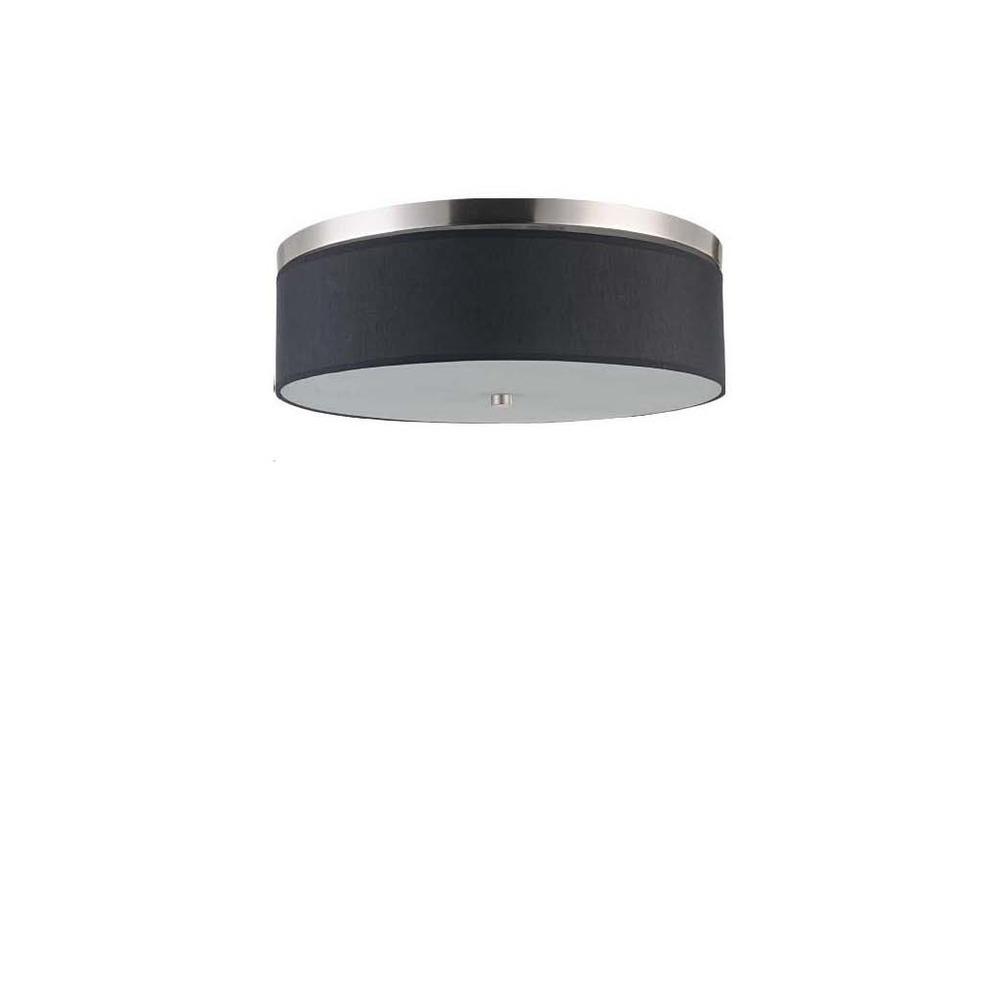 Avista Zen Flush Mount 3-Light Black