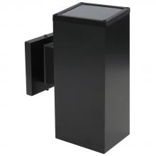 Avista Lighting Inc A0903S-BK - Avista Cylinder Outdoor Wall Sconce Black -Square 9"