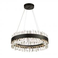 Avista Lighting Inc A7824BK - Avista Geo Chandelier 24" Black-LED