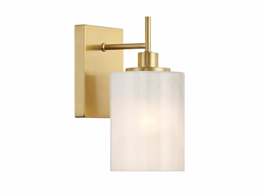 1-Light Wall Sconce in Natural Brass