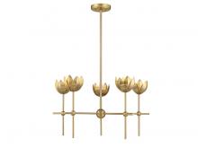 Savoy House Meridian CA M100131NB - 5-Light Chandelier in Natural Brass