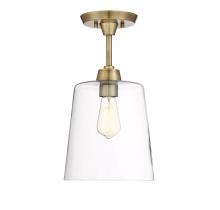 Savoy House Meridian CA M60010NB - 1-Light Ceiling Light in Natural Brass