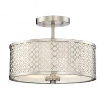 Savoy House Meridian CA M60016BN - 2-Light Ceiling Light in Brushed Nickel