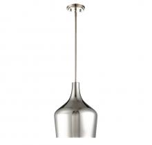 Savoy House Meridian CA M70020PN - 1-Light Pendant in Polished Nickel