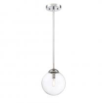 Savoy House Meridian CA M70067CH - 1-Light Mini Pendant in Chrome