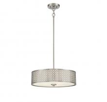 Savoy House Meridian CA M70108BN - 3-Light Pendant in Brushed Nickel