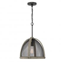 Savoy House Meridian CA M70111DWW - 1-Light Pendant in Weathered Birch