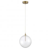 Savoy House Meridian CA M70114NB - 1-Light Pendant in Natural Brass