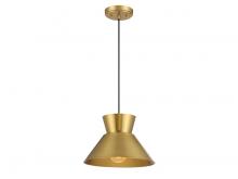 Savoy House Meridian CA M7049NB - 1-Light Pendant in Natural Brass