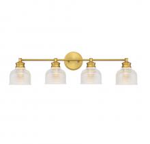 Savoy House Meridian CA M80036NB - 4-Light Bathroom Vanity Light in Natural Brass