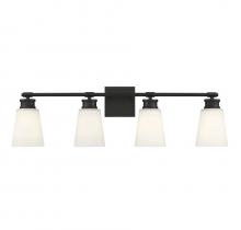 Savoy House Meridian CA M80056MBK - 4-Light Bathroom Vanity Light in Matte Black