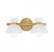 Savoy House Meridian CA M80074NB - 2-Light Bathroom Vanity Light in Natural Brass