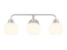 Savoy House Meridian CA M80081BN - 3-Light Bathroom Vanity Light in Brushed Nickel