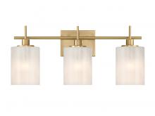 Savoy House Meridian CA M80084NB - 3-Light Bathroom Vanity Light in Natural Brass