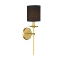 Savoy House Meridian CA M90079TG - 1-Light Wall Sconce in True Gold