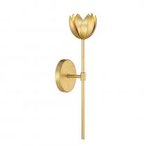 Savoy House Meridian CA M90081TG - 1-Light LED Wall Sconce in True Gold