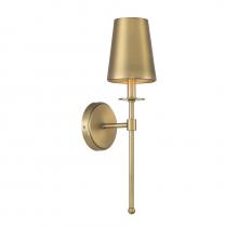 Savoy House Meridian CA M90084NB - 1-Light Wall Sconce in Natural Brass