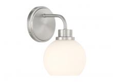 Savoy House Meridian CA M90112BN - 1-Light Wall Sconce in Brushed Nickel