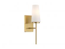 Savoy House Meridian CA M90115NB - 1-Light Wall Sconce in Natural Brass