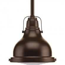  P5050-108 - Fresnel Lens Collection One-Light Oil Rubbed Bronze Clear Fresnel Glass Coastal Mini-Pendant Light