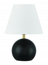 Craftmade 87012FBSB-T - Olive 1 Light Table Lamp in Flat Black/Satin Brass