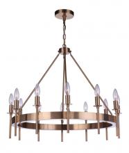 Craftmade 54312-SB - Larrson 12 Light Chandelier in Satin Brass