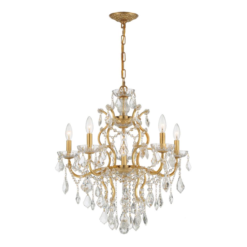 Crystorama Filmore 4-Light Crystal Gold Mini Chandelier 4454-GA-CL-MWP -  The Home Depot