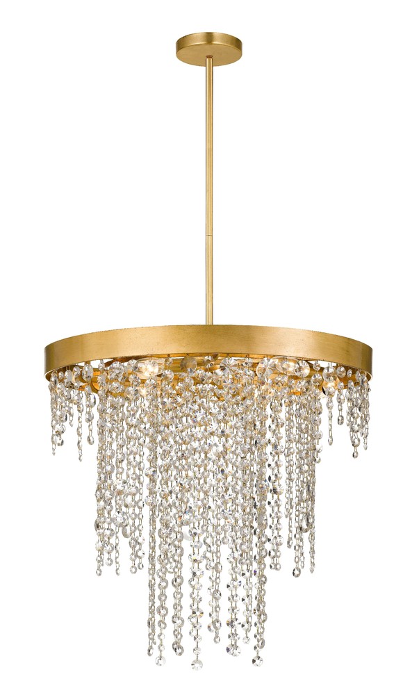 gold and crystal chandelier