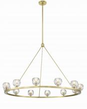 Crystorama ARA-10266-SB - Aragon 12 Light LED Soft Brass Chandelier