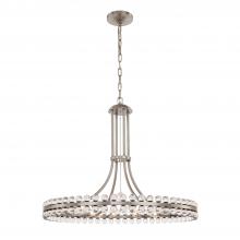 Crystorama CLO-8899-BN - Clover 12 Light Brushed Nickel Chandelier