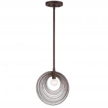 Crystorama DOR-B7700-FB - Doral 1 Light Forged Bronze Mini Pendant