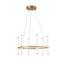 Dainolite CVT-2436C-AGB - 36W Chandelier, AGB w/ WH Acrylic Diffuser