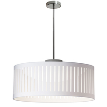 Dainolite SDLED-20P-WH - 22W Slit Drum Pendant, White Shade