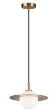 Matteo Lighting C60401AGOP - Saturn Aged Gold Brass Pendant