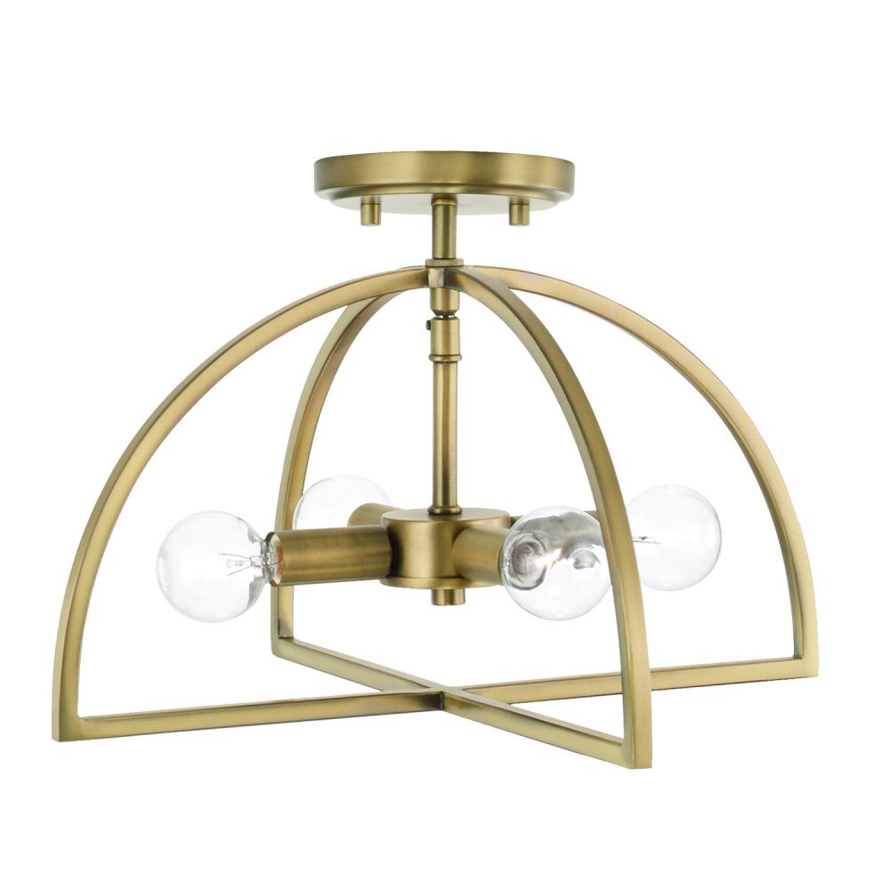 4 Light Dual Mount Semi-Flush/Pendant