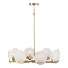 Capital Canada 454682AD - 8-Light Chandelier in Aged Brass with Natural Alabaster Stone