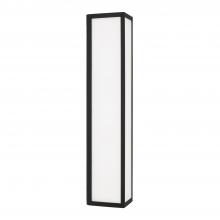 Capital Canada 954731BK-LD - Integrated LED Outdoor Wall Lantern in Black with Painted White Glass