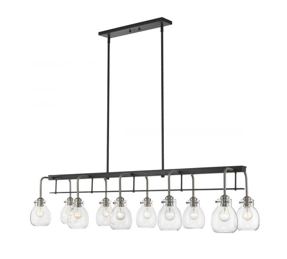 10 Light Linear Chandelier