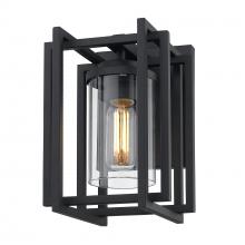 Golden Canada 6071-OWS NB-CLR - Tribeca Small Outdoor Wall Sconce in Natural Black