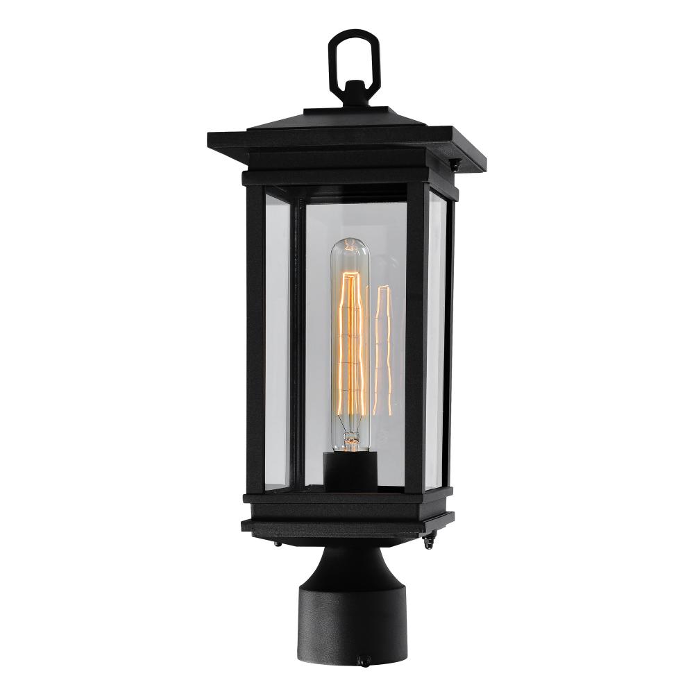 Oakwood 1 Light Outdoor Black Lantern Head