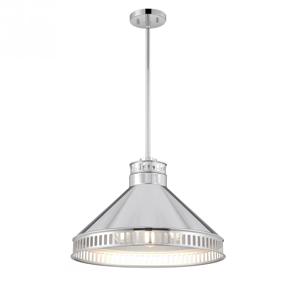 Seagram 3-Light Pendant in Polished Nickel