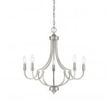 Savoy House Canada 1-2005-5-SN - Auburn 5-Light Chandelier in Satin Nickel