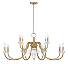 Savoy House Canada 1-5803-12-322 - Bergdorf 12-Light Chandelier in Warm Brass