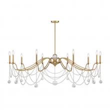 Savoy House Canada 1-7504-10-322 - Mariposa 10-Light Chandelier in Warm Brass