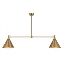 Savoy House Canada 1-8005-2-127 - Pharos 2-Light Linear Chandelier in Noble Brass by Breegan Jane