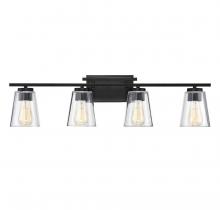 Savoy House Canada 8-1020-4-BK - Calhoun 4-Light Bathroom Vanity Light in Black